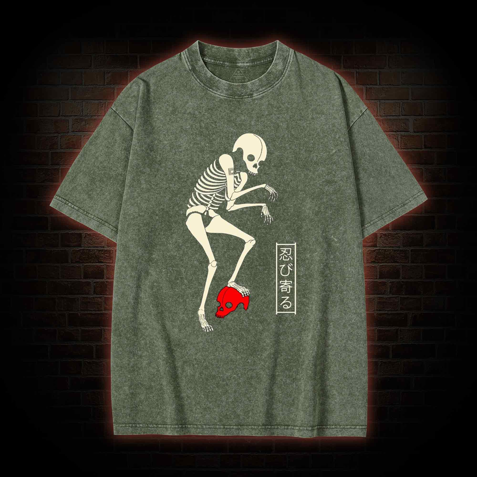 Creep Skull Washed T-shirt
