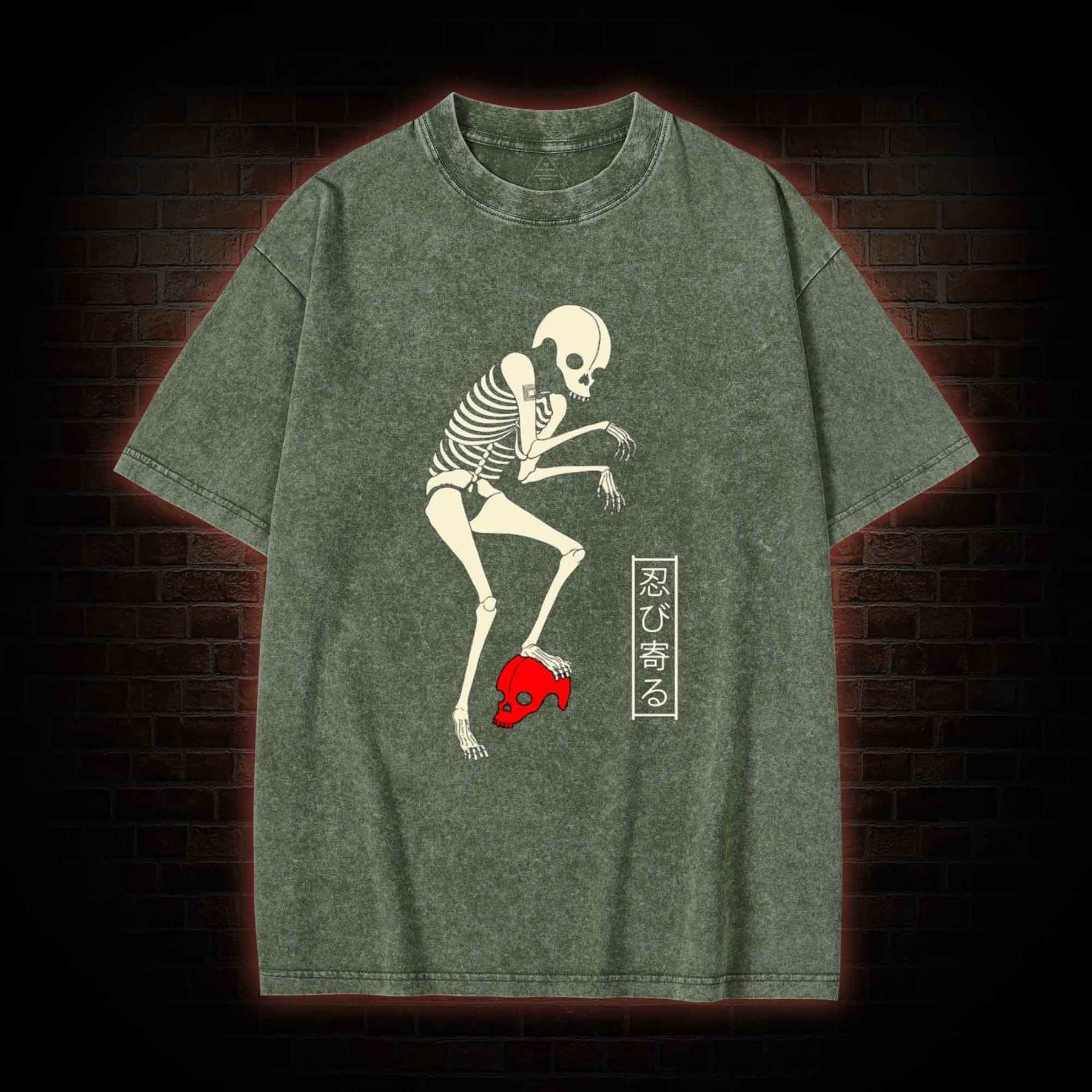 Creep Skull Washed T-shirt