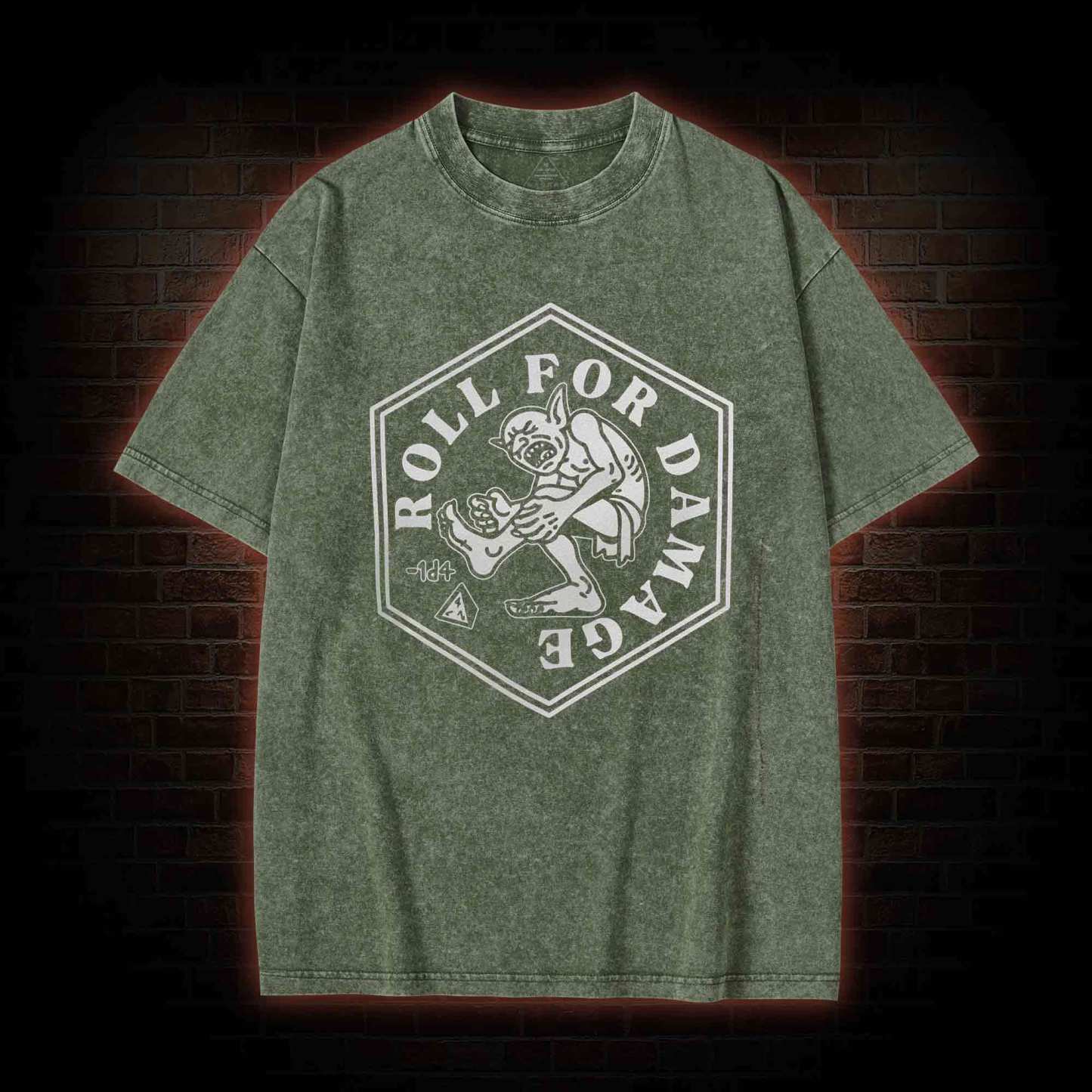 Roll for Damage Washed T-shirt