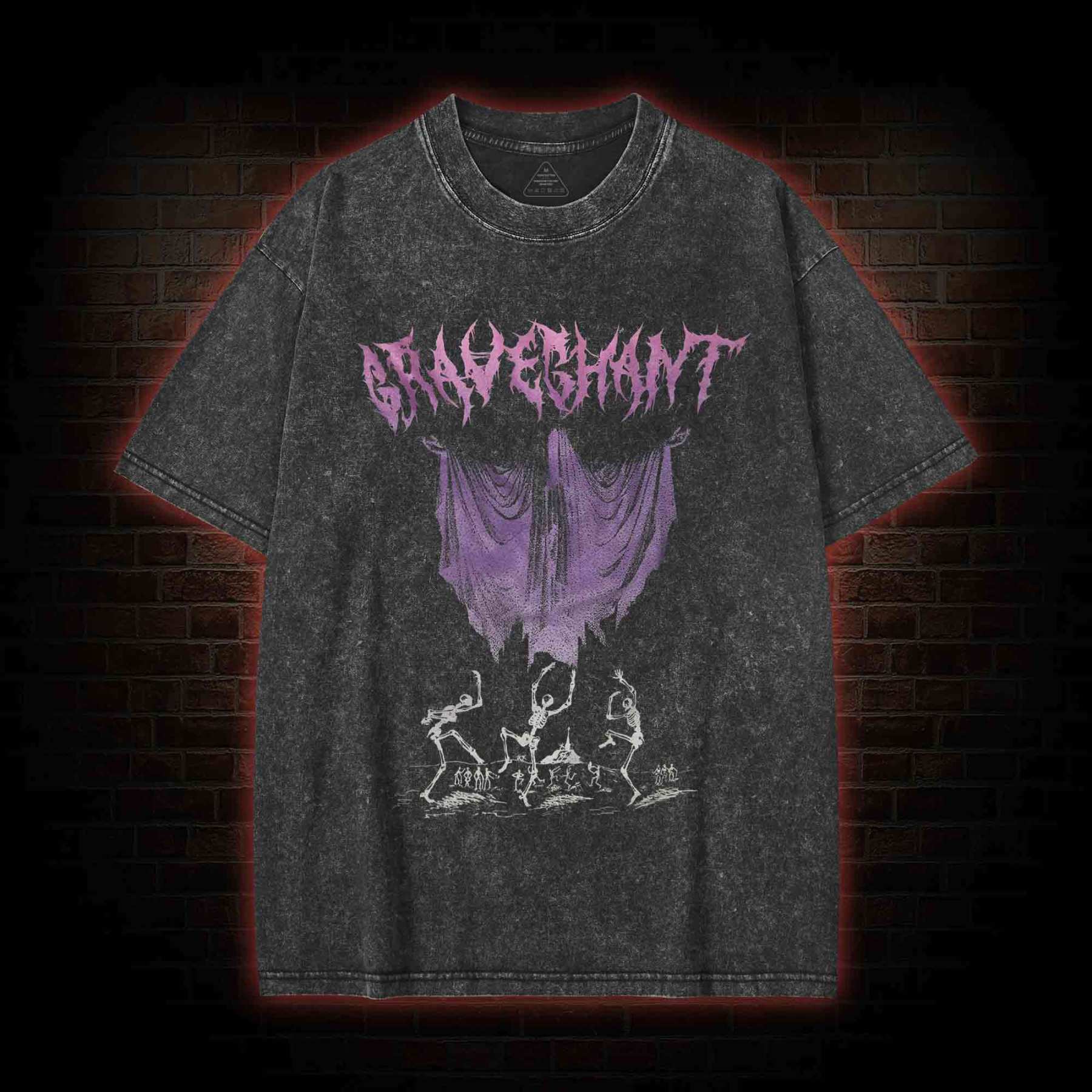 Summon Skeleton Washed T-shirt