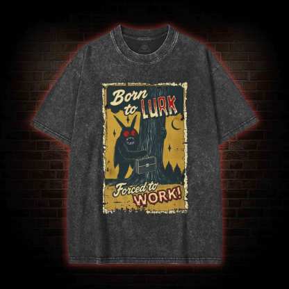 Mothman Horror Movie Washed T-shirt