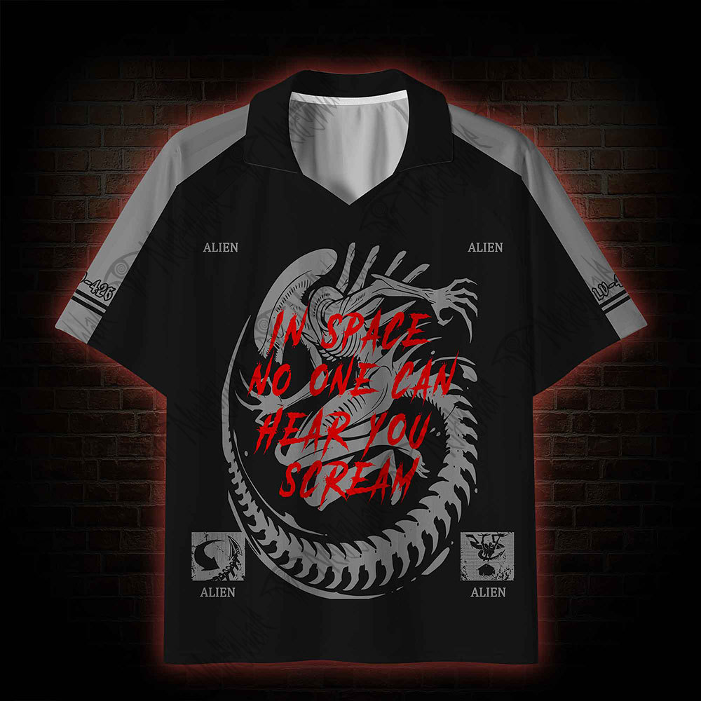 No One Can Hear You Scream Collar Jersey