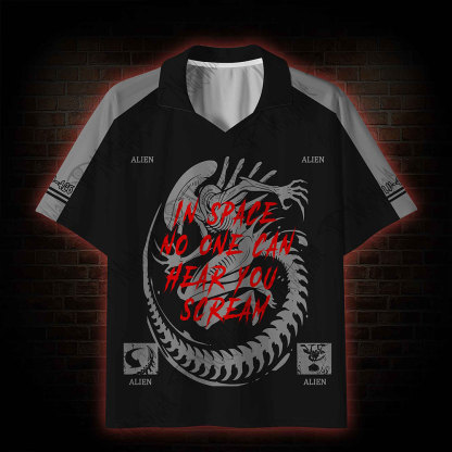 No One Can Hear You Scream Collar Jersey