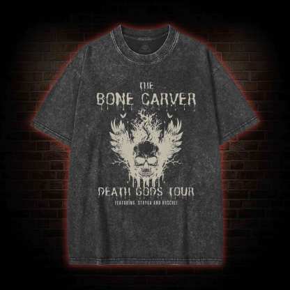 The Bone Carver Death Gods Tour Washed T-shirt