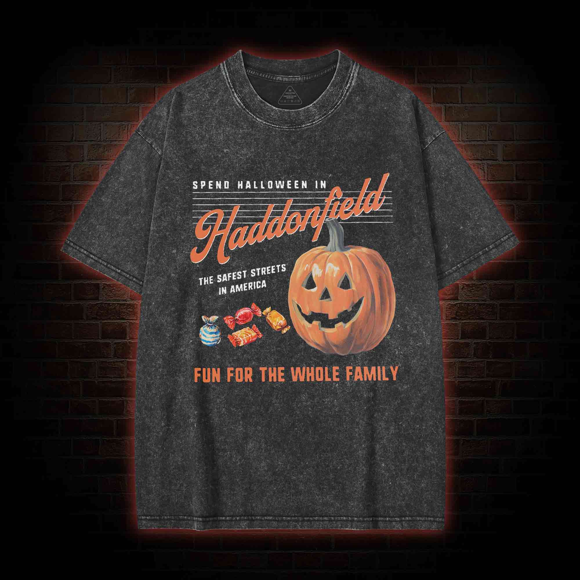 Spend Halloween in Haddonfield Washed T-shirt