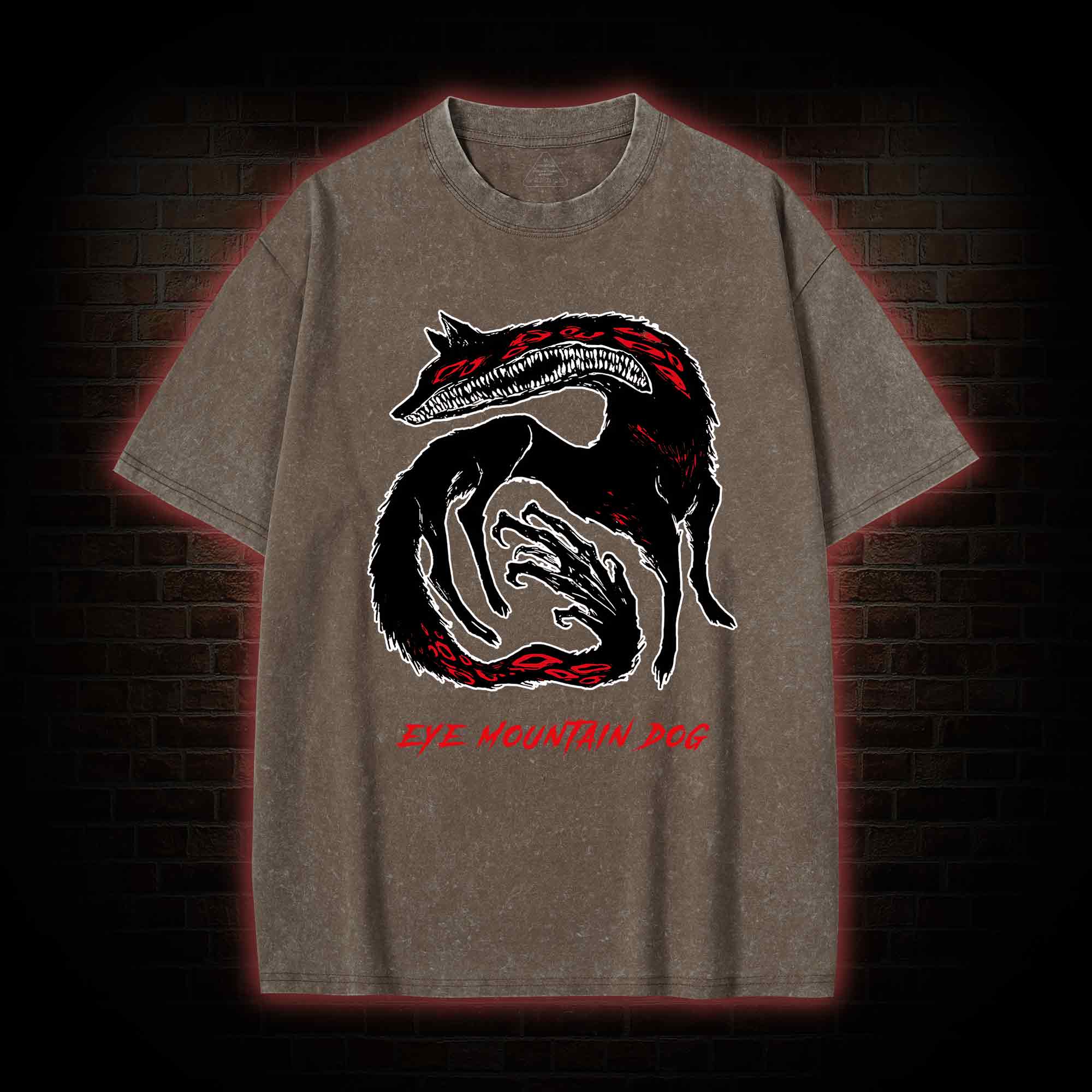 Eye Mountain Dog Washed T-shirt