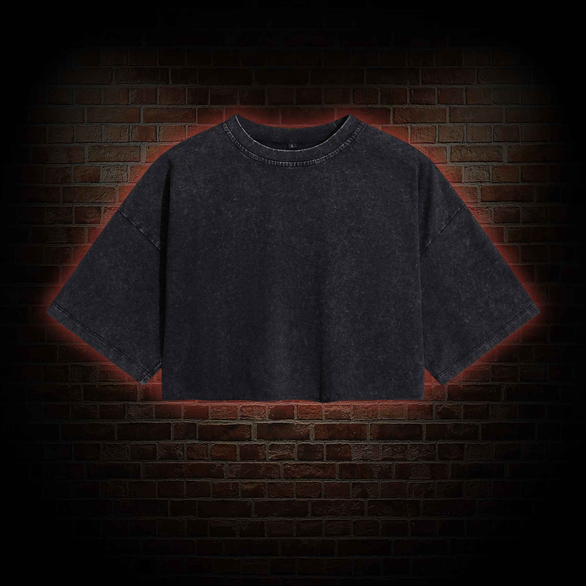 Women's Washed Cropped T-shirts