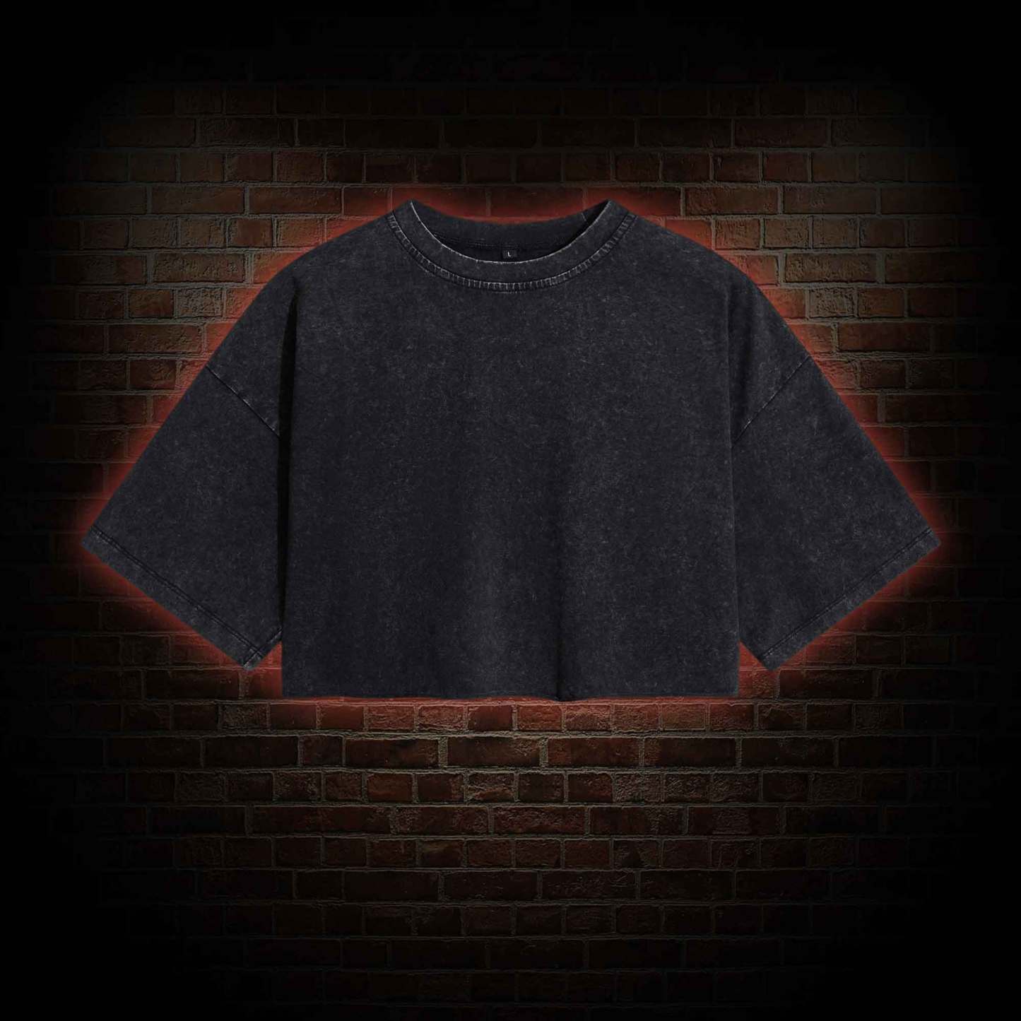 Women's Washed Cropped T-shirts