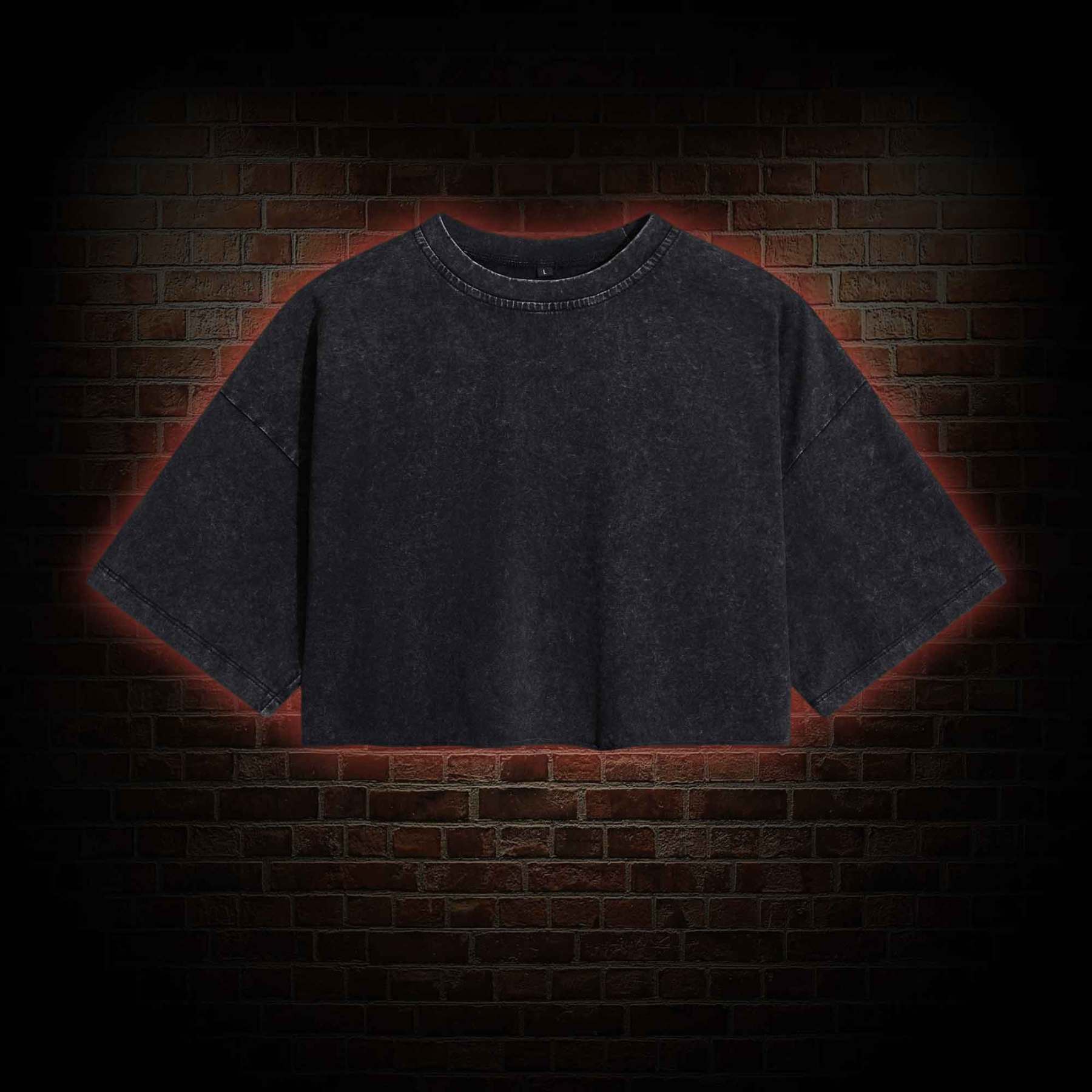 Women's Washed Cropped T-shirts