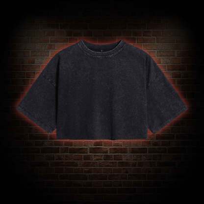 Women's Washed Cropped T-shirts