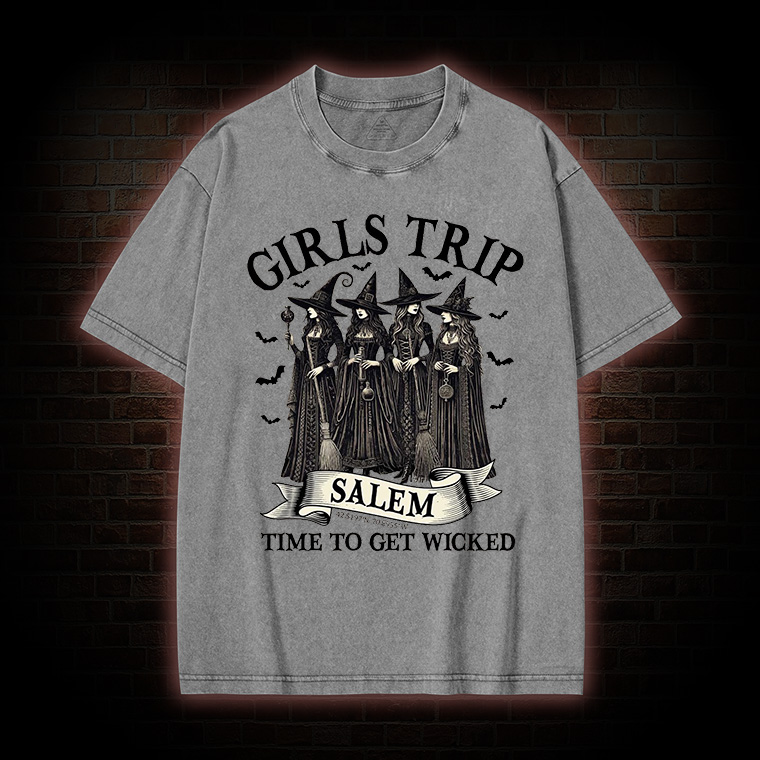 Girls Trip Salem Sweatshirt  Washed T-shirt
