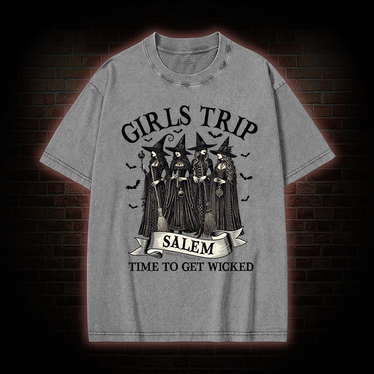 Girls Trip Salem Sweatshirt  Washed T-shirt