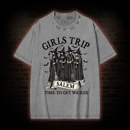 Girls Trip Salem Sweatshirt  Washed T-shirt