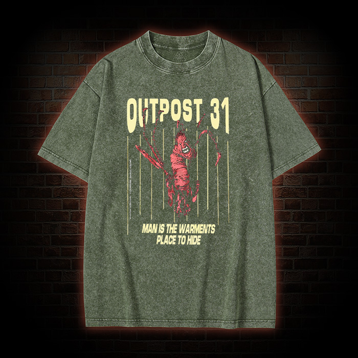 Outpost 31 Horror Movie Washed T-Shirt