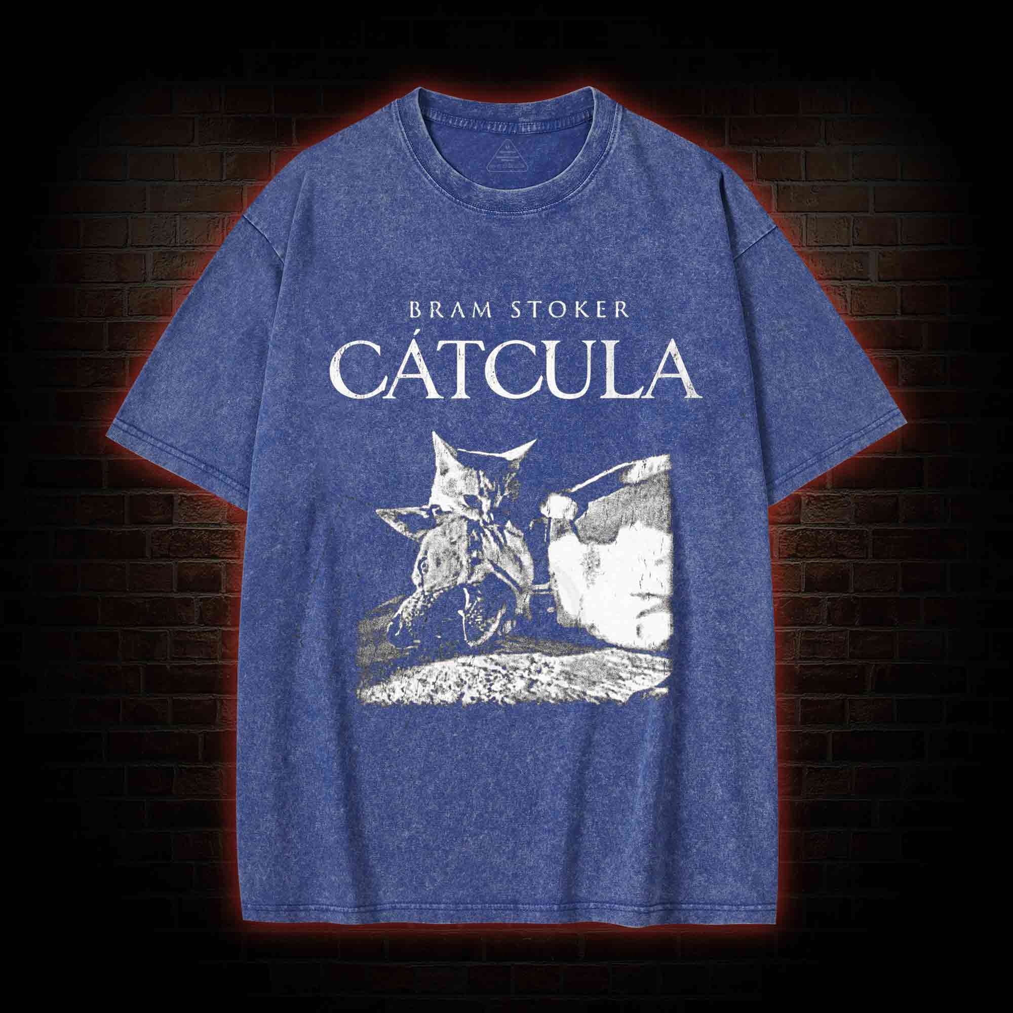 Cat Vampire Washed T-shirt