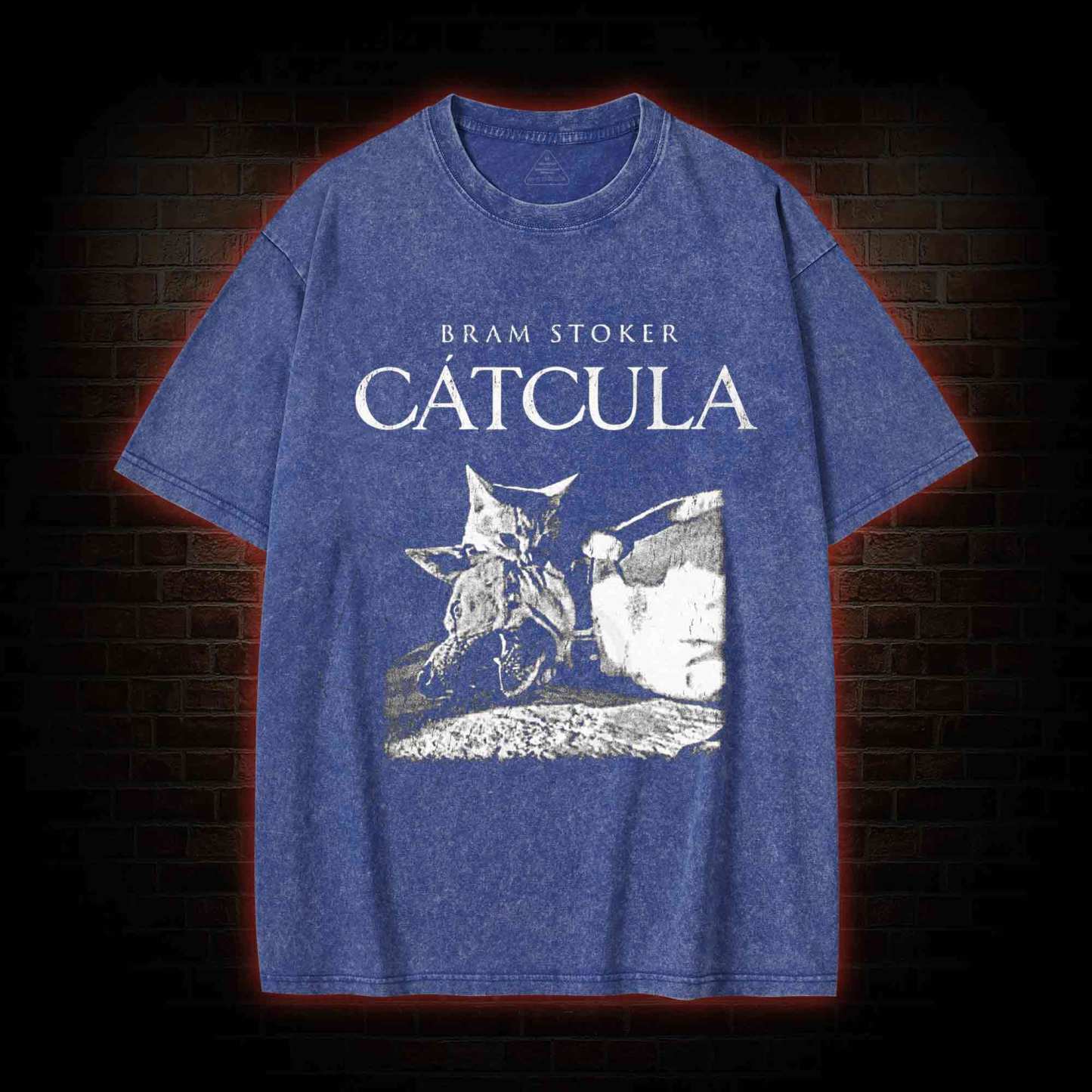 Cat Vampire Washed T-shirt