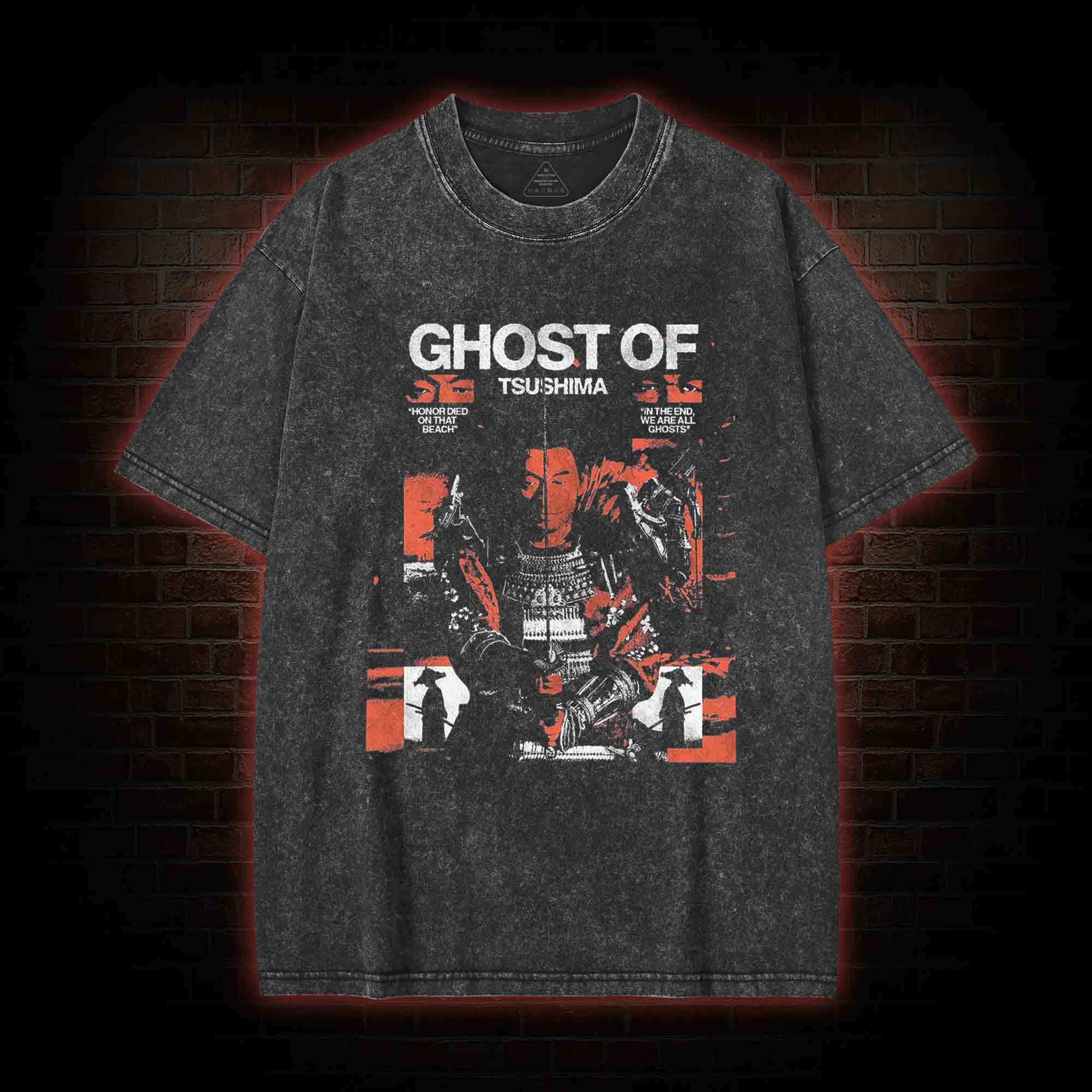 Horror Died on that Beach Washed T-shirt