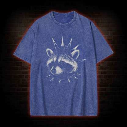 Punk Raccoon Washed T-shirt