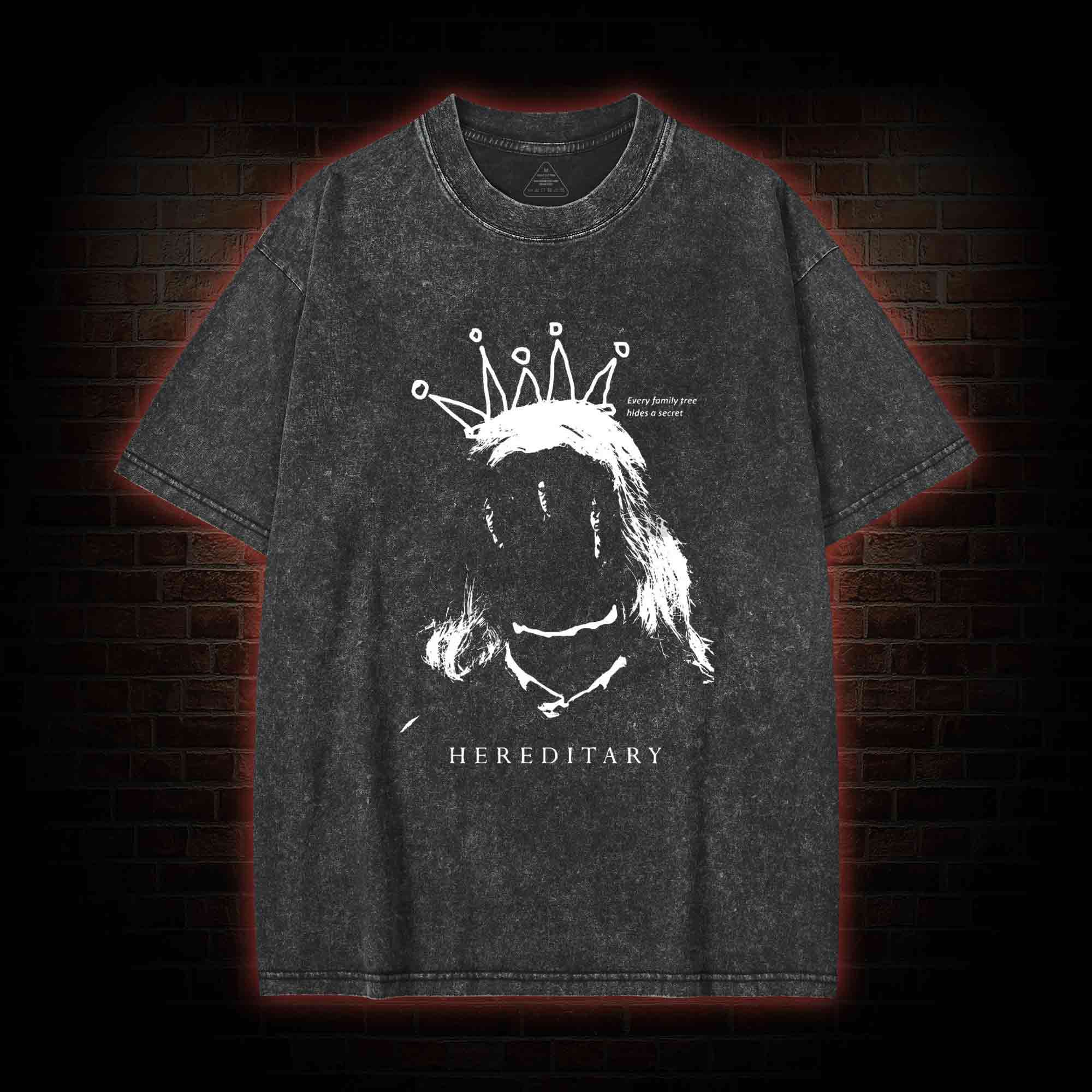 Horror Every Family Tree Hides A Secret Washed T-shirt