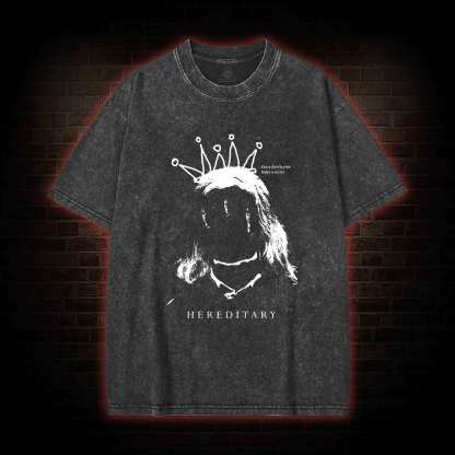 Horror Every Family Tree Hides A Secret Washed T-shirt