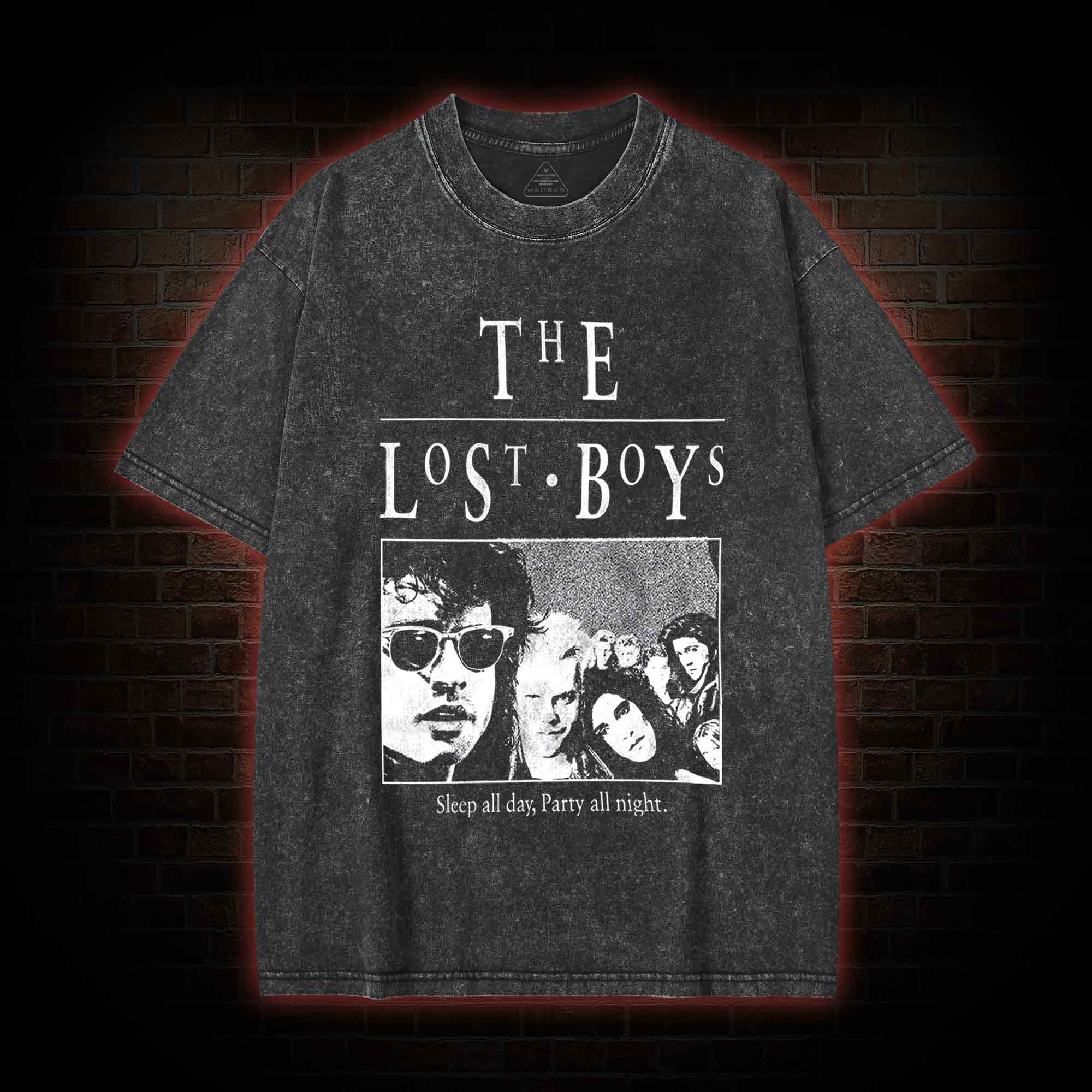 Sleep All Day Party All Night Washed T-shirt