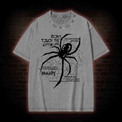 Don't Touch The Bottom Line Washed T-shirt