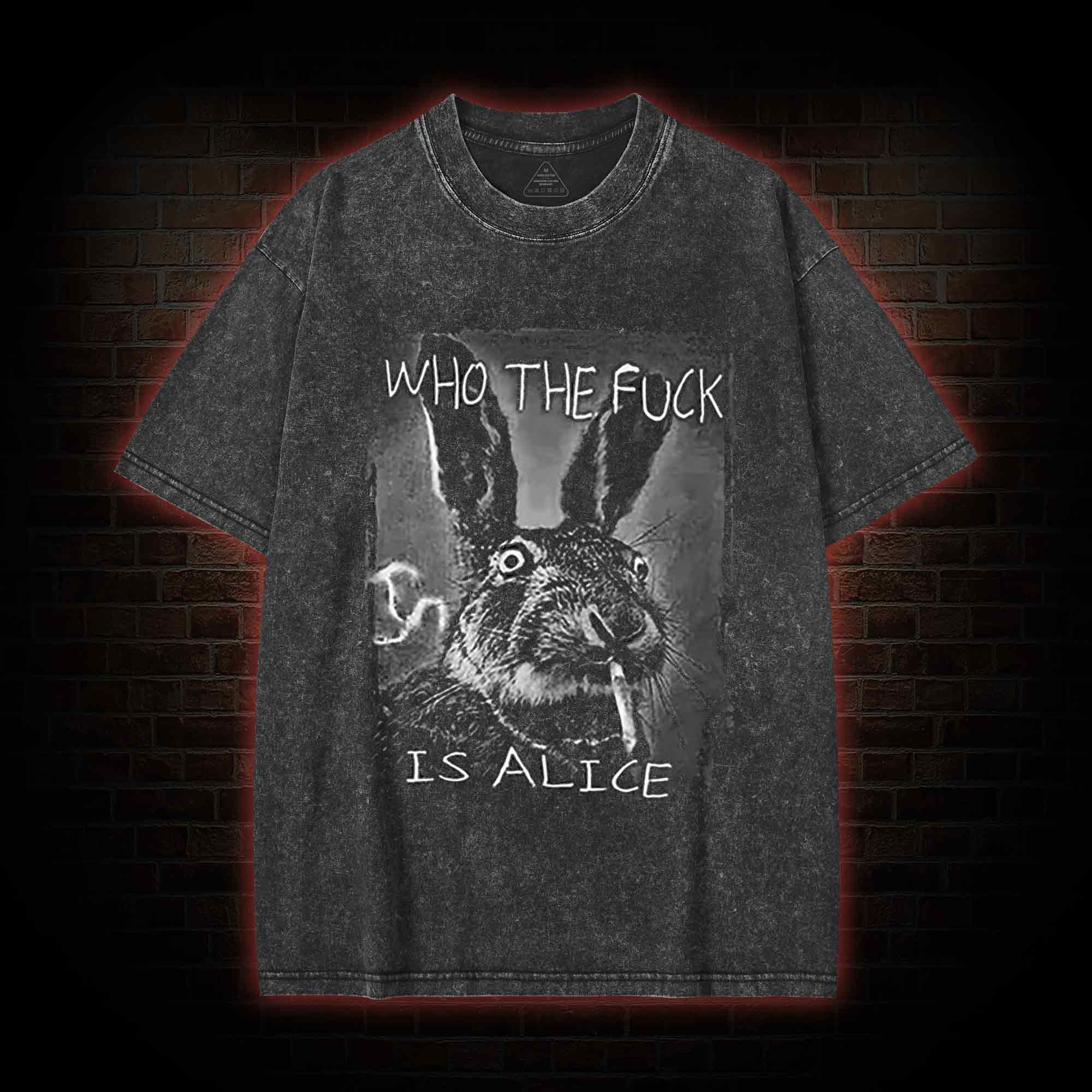 Who the Fxxk is Alice Washed T-shirt