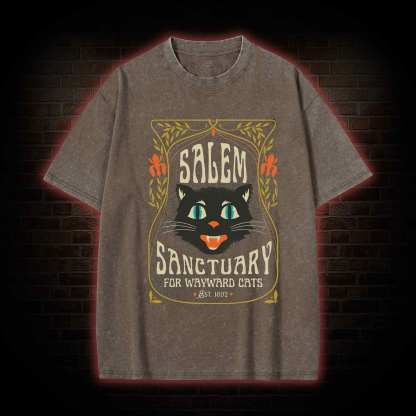 Cat Lover Washed T-shirt