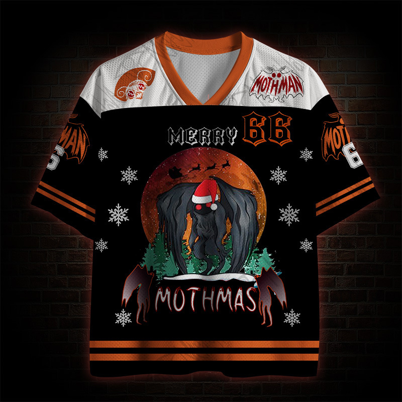 Merry Mothman Christmas Mesh Jersey