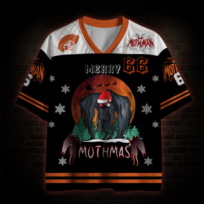 Merry Mothman Christmas Mesh Jersey