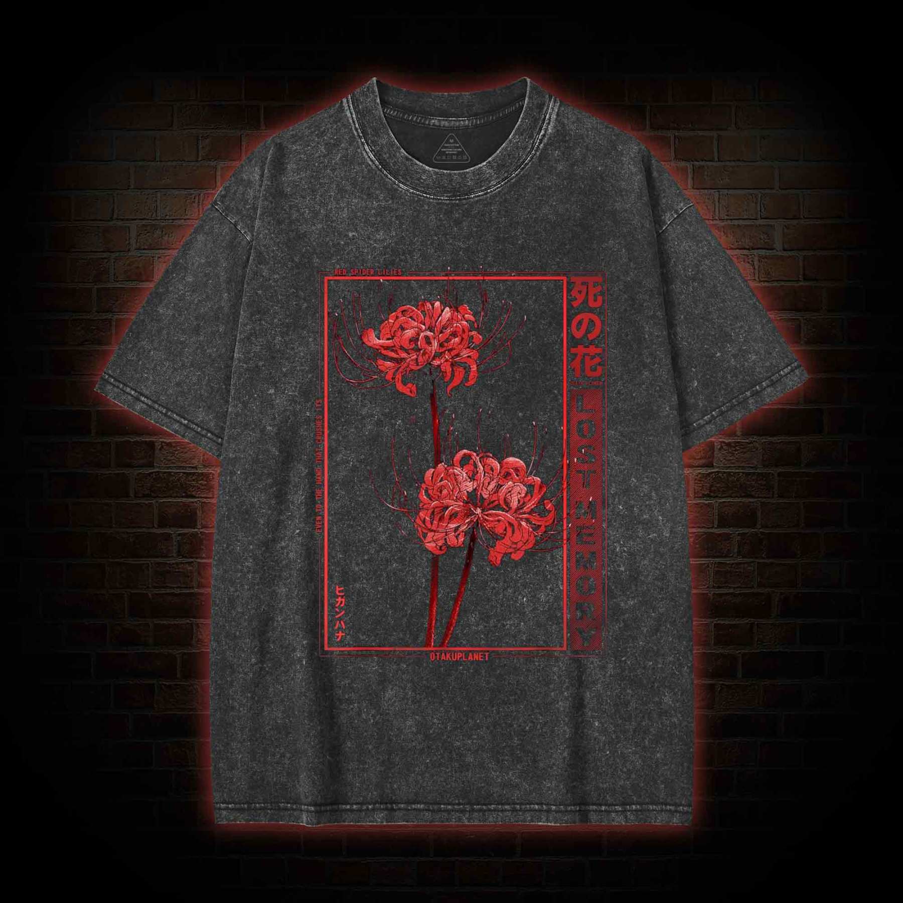 Red Spider Lily Washed T-shirt