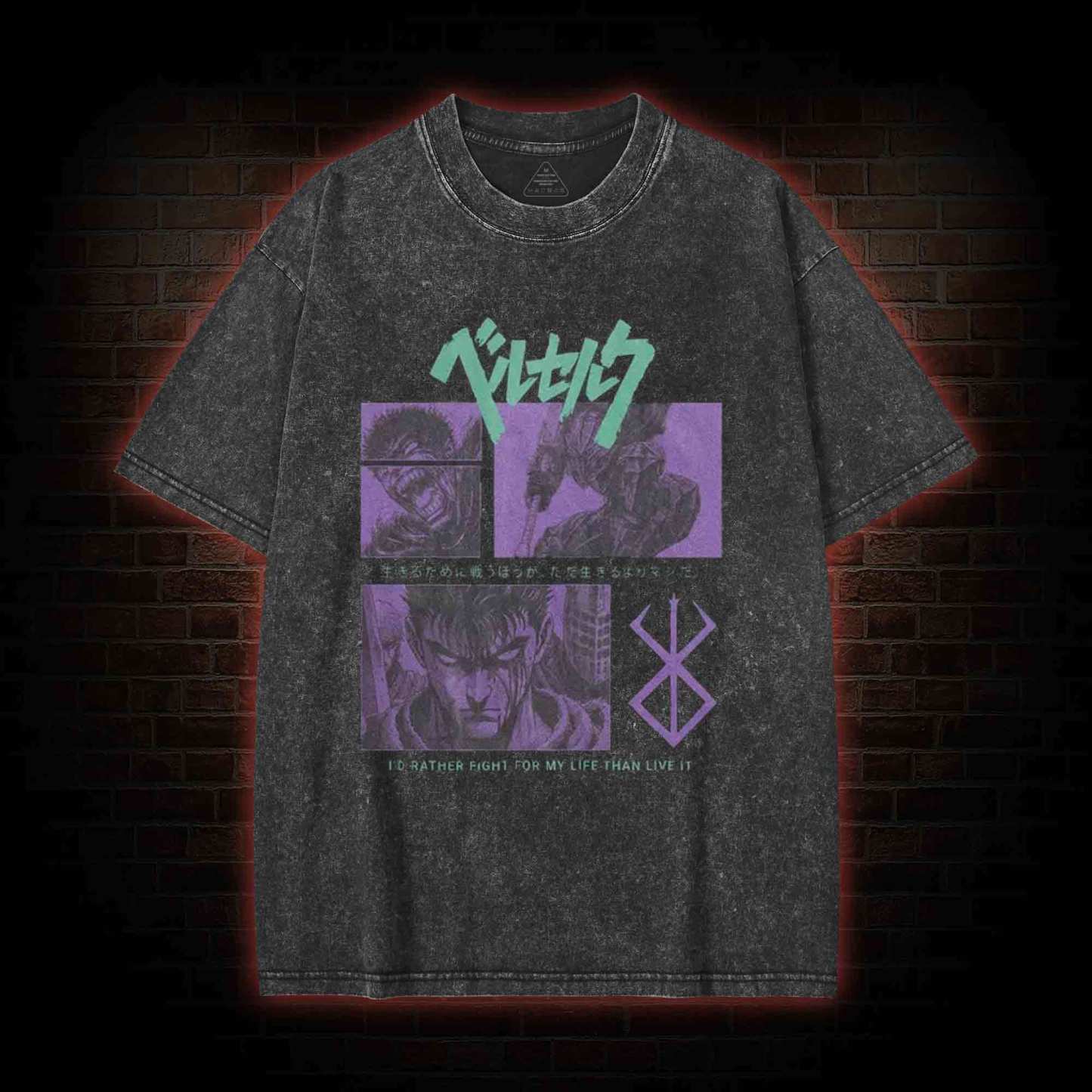 I'd Rather Fight For My Life than Live It Washed T-shirt