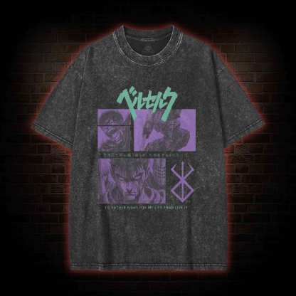 I'd Rather Fight For My Life than Live It Washed T-shirt