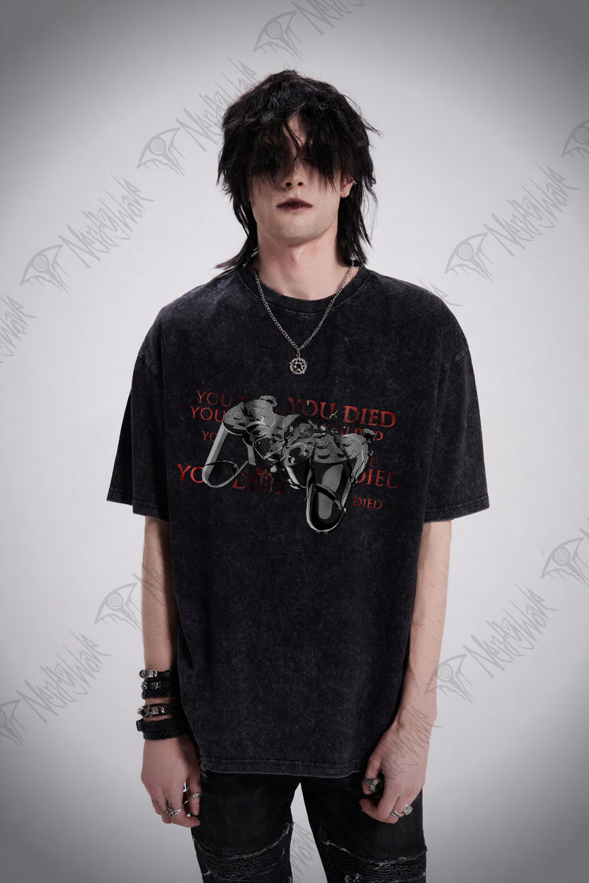 You Died Washed T-shirt