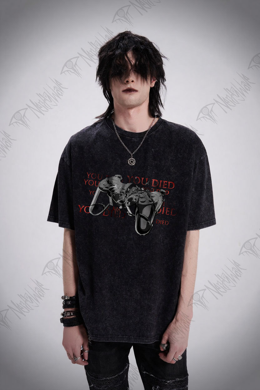 You Died Washed T-shirt