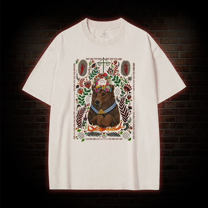 We View Life as a Circle Washed T-shirt