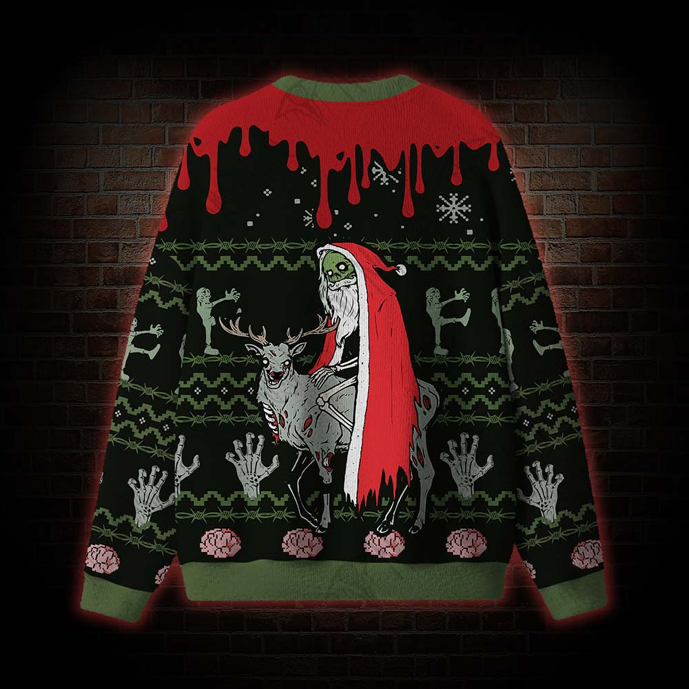 Zombie Santa Ugly Sweatshirts