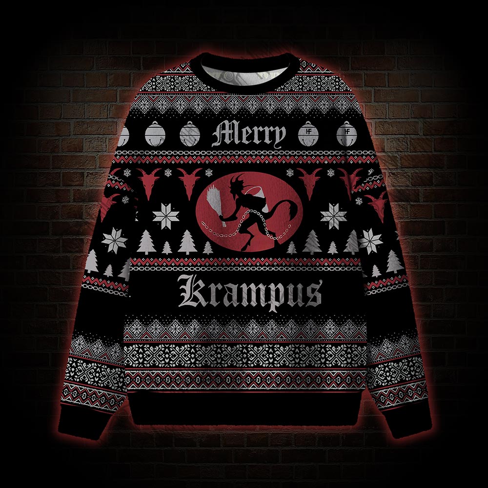 Merry Krampus Ugly Sweatshirts