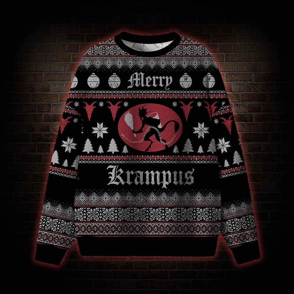 Merry Krampus Ugly Sweatshirts