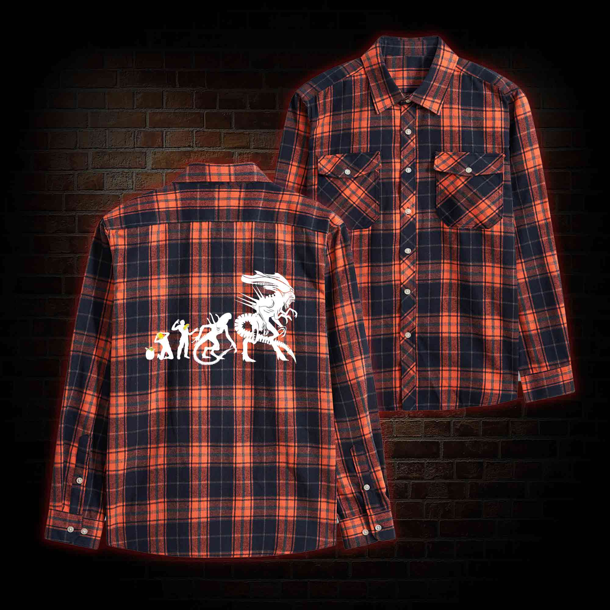 Alien Evolution Unisex Flannel Shirt