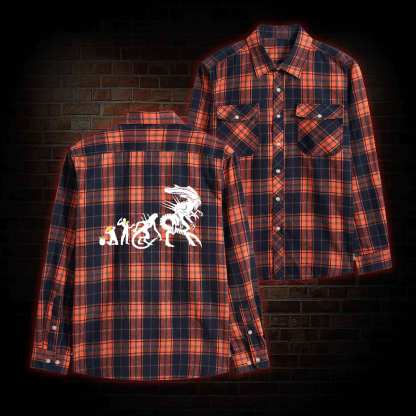 Alien Evolution Unisex Flannel Shirt