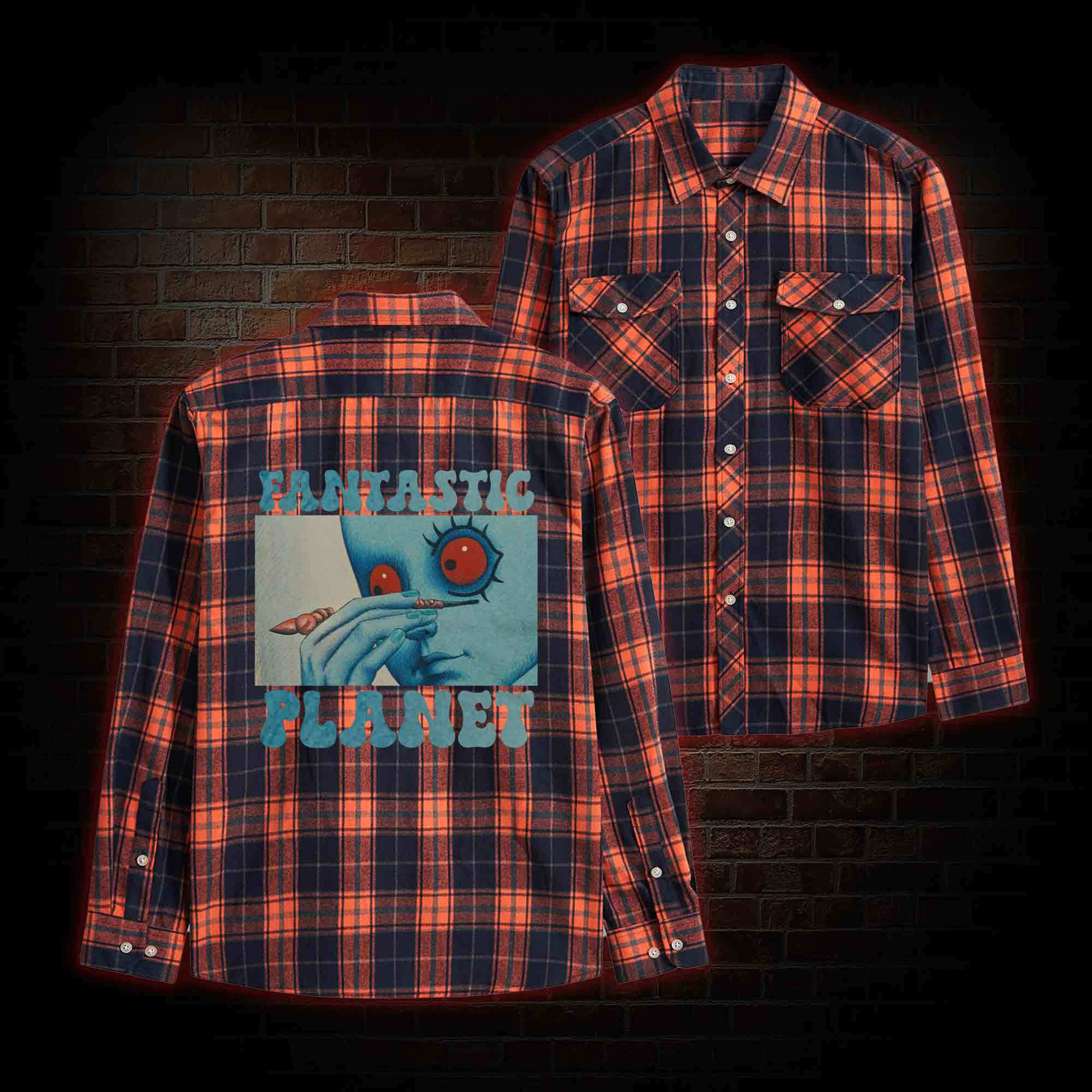 Fantastic Planet Unisex Flannel Shirt