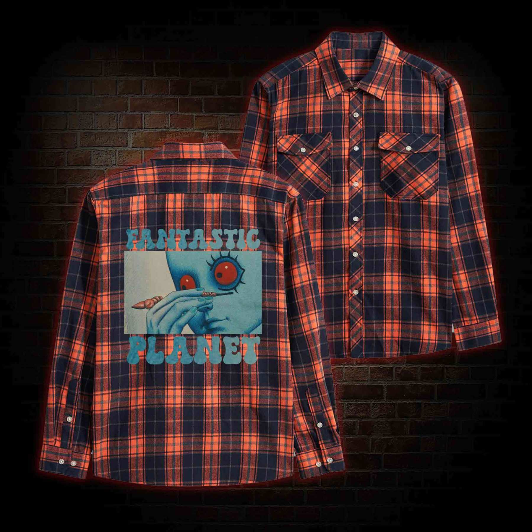 Fantastic Planet Unisex Flannel Shirt