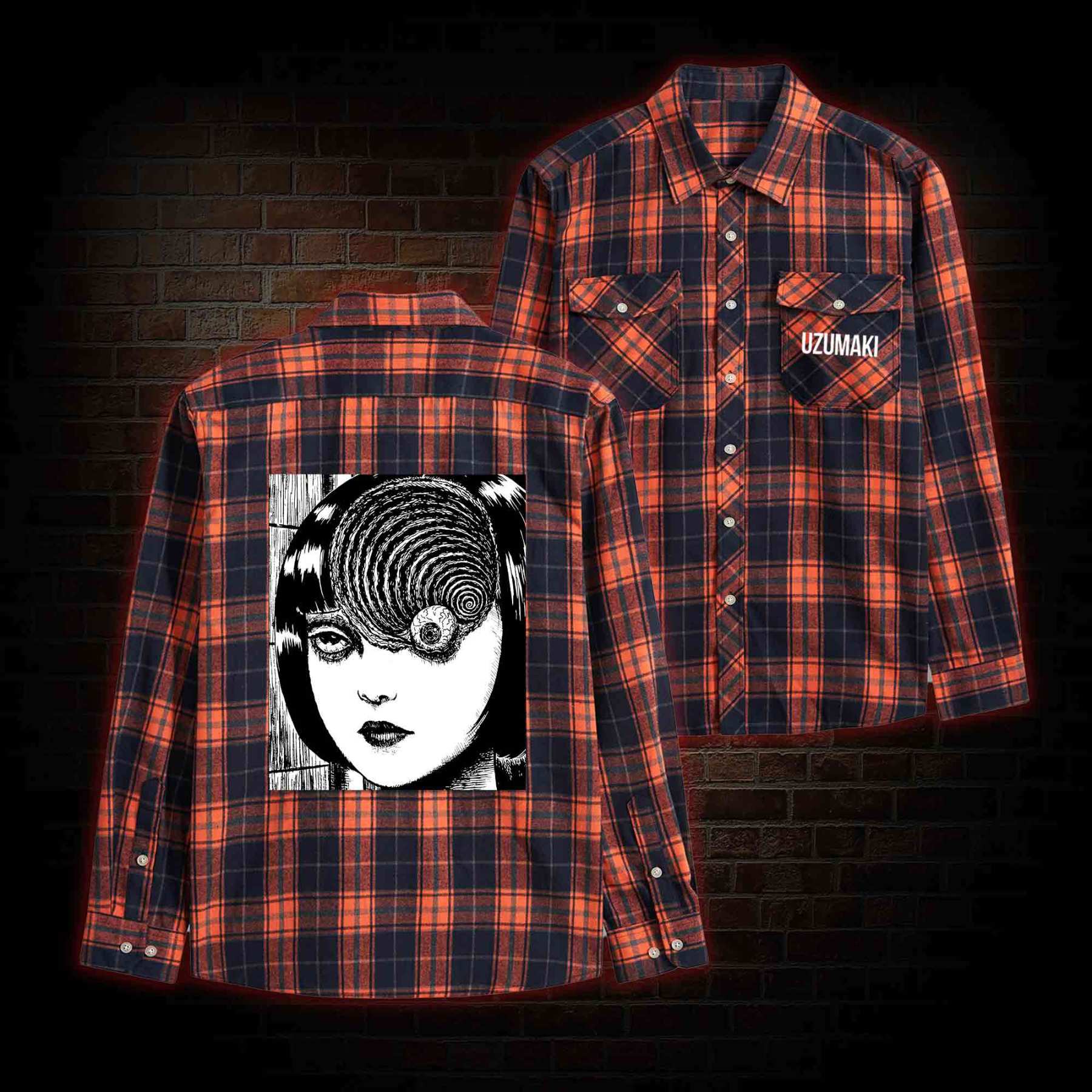 Horror Eyeball Unisex Flannel Shirt
