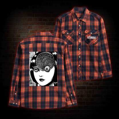 Horror Eyeball Unisex Flannel Shirt
