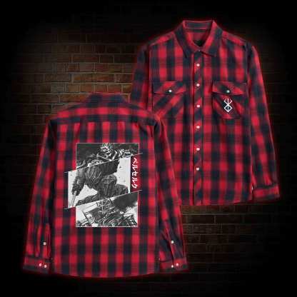 Black Swordsman Unisex Flannel Shirt