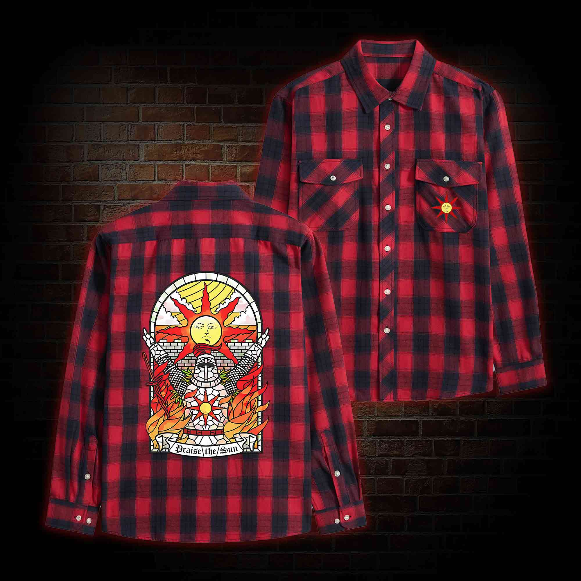 Praise the Sun Unisex Flannel Shirt