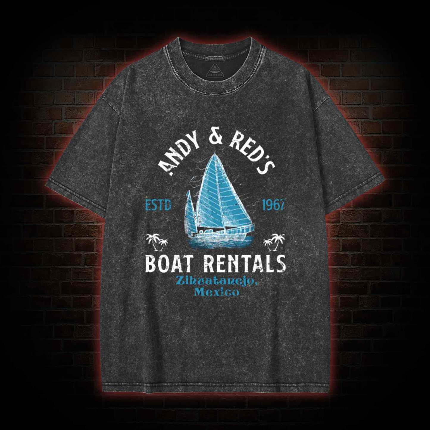 Andy & Red's Boat Rentals Washed T-shirt