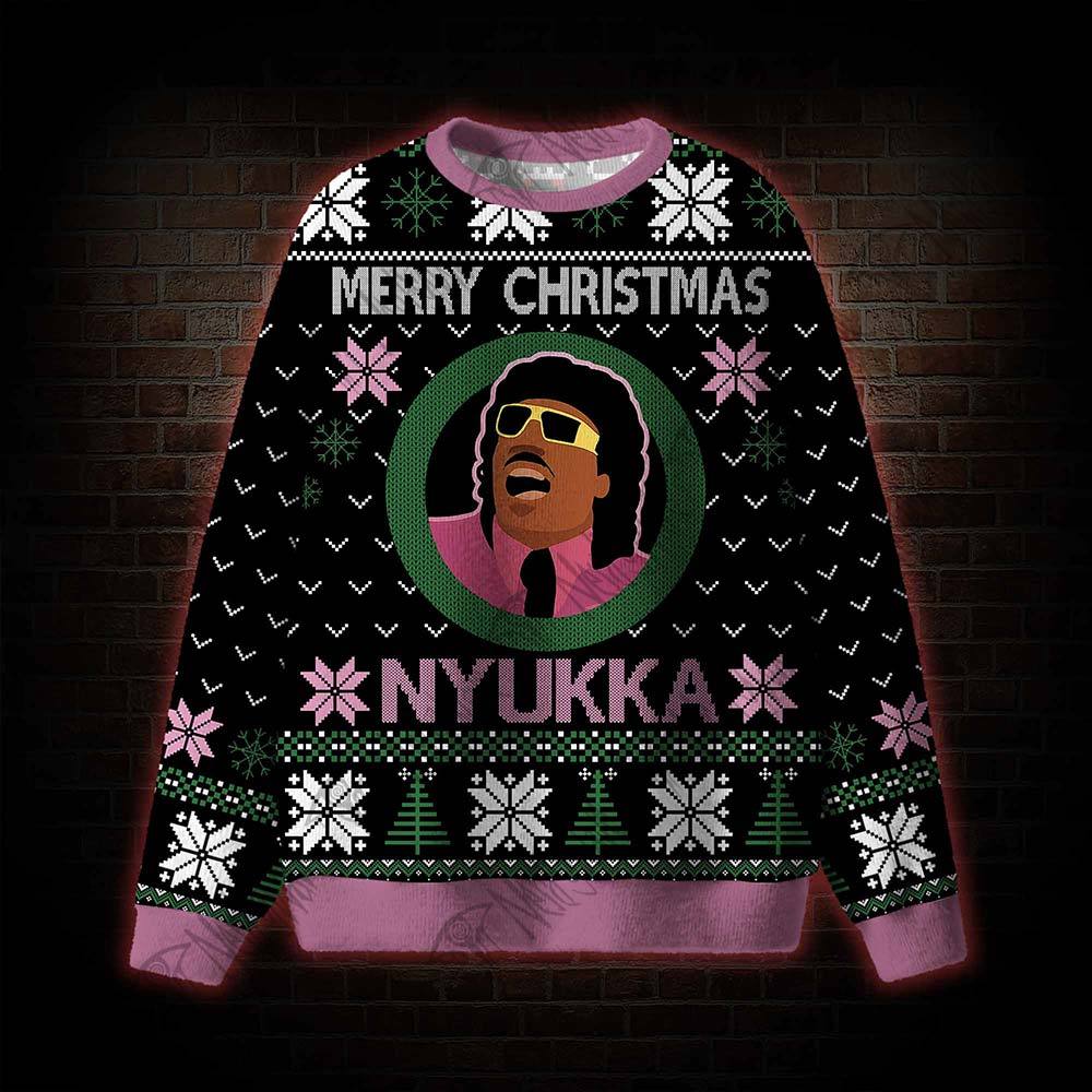 Merry Christmas Nyukka Ugly Sweatshirts