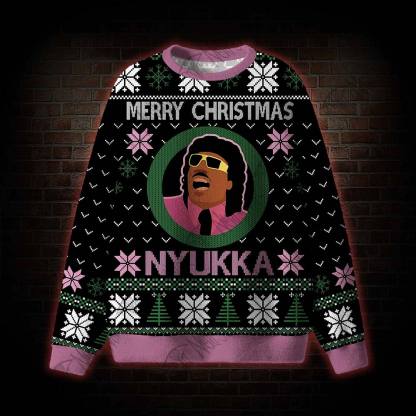 Merry Christmas Nyukka Ugly Sweatshirts